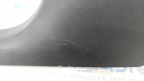 Lower left center pillar trim Ford Edge 15 - black, plastic turned white, scratches, broken mount