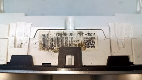 Instrument cluster Hyundai Sonata 11-15 chrome peeled off, scratches