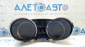 Instrument cluster Hyundai Sonata 11-15 chrome peeled off, scratches