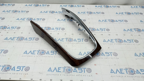 Audi Q5 8R 09-17 center console trim wood grain, scratches
