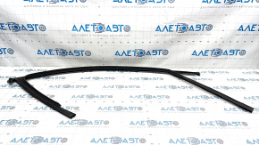 Glass seal with molding front left Audi A4 B9 17-25 chrome