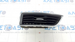 Front panel air duct deflector central left Ford Edge 15 - black with chrome, molding broken, chrome peeled off