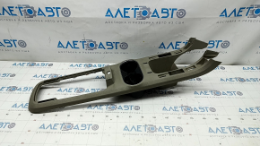 Center console trim (cup holders) Chevrolet Volt 11-15 light gray