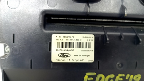 Radio and climate control panel Ford Edge 19-sync 3, auto, with heated and ventilated seats, under CD-Changer, peeling paint