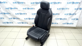 Driver's seat Audi A4 B9 17-19 with airbag, electric, heated, leather, black, dry-cleanable, cracked