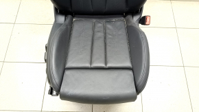Passenger seat Audi A4 B9 17-19 with airbag, electric, heated, leather, black, dry-cleanable