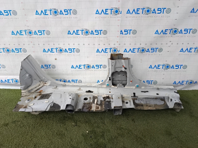 Body threshold metal left Toyota Highlander 08-13 sawed off, white, butt