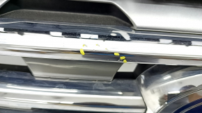 Radiator grill grill Ford Edge 19- complete with badge, under camera, pokes