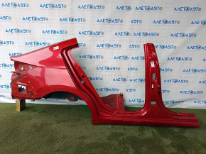 Quarter wing rear right Hyundai Elantra AD 17-20 red, with central pillar, pokes