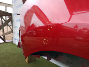 Quarter wing rear right Hyundai Elantra AD 17-20 red, with central pillar, pokes