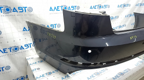 Bare rear bumper Audi A4 B9 18- S-Line for 4 parking sensors, with central mount, graphite, scratches, broken mount