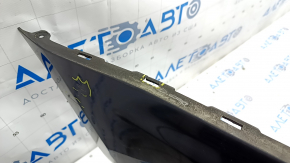 Bare rear bumper Audi A4 B9 18- S-Line for 4 parking sensors, with central mount, graphite, scratches, broken mount