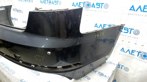 Bare rear bumper Audi A4 B9 18- S-Line for 4 parking sensors, with central mount, graphite, scratches, broken mount