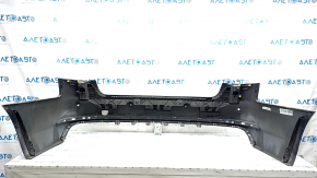 Bare rear bumper Audi A4 B9 18- S-Line for 4 parking sensors, with central mount, graphite, scratches, broken mount