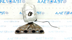Exhaust manifold with catalytic converter Nissan Rogue Sport 17-19 with temperature sensor, thread defect on sensor