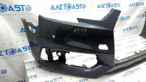 Bare front bumper Audi A4 B9 17-19 S-Line graphite, without washers, for 4 parking sensors, parking sensor mounts are broken