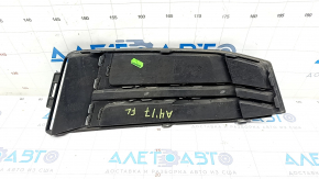 Front bumper grille left Audi A4 B9 17-19 s-line, without radar, light chrome, sand