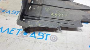 Front left fender liner Hyundai Sonata 11-15 hybrid crack, no fragment