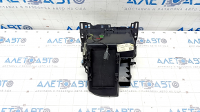 Ford Edge 19 center console pocket box - black, for wireless charging, with backlight, paint swelled