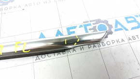 Molding door-glass central front left Audi A4 B9 17- chrome, scratches