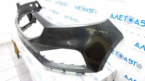 Front bumper bare Ford Edge 19 - graphite, for parking sensors, without towing hook, scratches