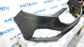 Front bumper bare Ford Edge 19 - graphite, for parking sensors, without towing hook, scratches