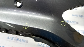 Front bumper bare Ford Edge 19 - graphite, for parking sensors, without towing hook, scratches
