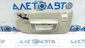 Left visor Ford Edge 15 - gray, with control, with backlight, without hook
