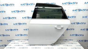 Door assembly rear left Audi A4 B8 08-16 sedan, white LS9R, keyless, bumpers