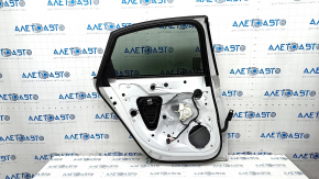 Door assembly rear left Audi A4 B8 08-16 sedan, white LS9R, keyless, bumpers