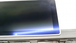 Monitor, display, navigation Audi A4 B9 17- 8.2" with bracket, scratch, cracks, coating swelled