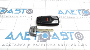 Key smart Audi A4 B9 17-type 1, 4 buttons, worn, scratches, chrome is used