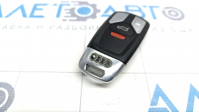 Key smart Audi A4 B9 17-type 1, 4 buttons, worn, scratches, chrome is used