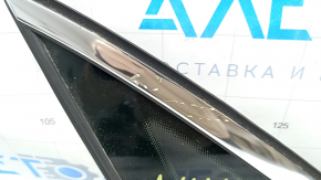 Window blind glass rear left Audi A4 B9 17-19 chrome, scratches on chrome
