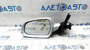 Side mirror left Audi A4 B8 08-16 6 pins, heated, turn signal, white