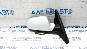 Side mirror right Audi A4 B8 08-16 6 pins, heated, turn signal, white, scratches