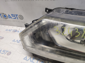 Headlight front left Nissan Rogue 14-16 bare LED, for polishing