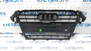 Radiator grille assembly Audi A4 B8 13-16 rest gloss, S line, butt, crack in molding
