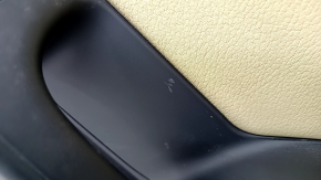 Door trim card rear right Audi A4 B8 13-16 rest black with beige insert leather, molding under the tree structure, sedan, without curtain, break crepe, scratch