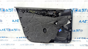 Door trim card front right Audi A4 B8 13-16 rest black with beige insert leather, armrest leather, molding under the tree structure, sedan, break crepe, break mesh, scratch