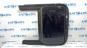 Sunroof assembly Audi A4 B8 08-16 sedan, beige curtain, needs cleaning, dent on curtain, scratches on glass