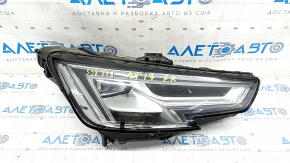 Front right headlight complete Audi A4 B9 17-19 Full LED, sand, cobweb
