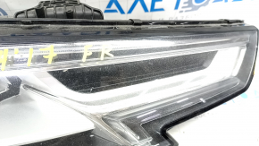 Front right headlight complete Audi A4 B9 17-19 Full LED, sand, cobweb
