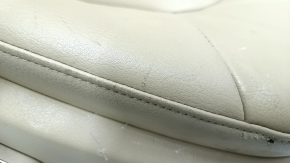 Passenger seat Audi A4 B8 13-16 without airbag, electric, beige leather, scratches on leather and lining, needs cleaning