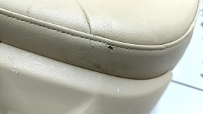 Passenger seat Audi A4 B8 13-16 without airbag, electric, beige leather, scratches on leather and lining, needs cleaning