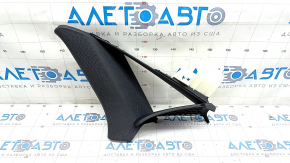 Right rear window trim Audi A4 B9 17 - black, worn, broken fasteners