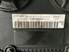 Engine Audi A4 B9 17-20 2.0T CYMC 44k driftwood, wedge emulsion, water in cylinders, for spare parts