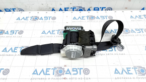Driver's seat belt Audi A4 B8 08-16 black, cracks