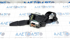 Driver's seat belt Audi A4 B8 08-16 black, cracks