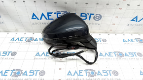 Right side mirror Audi A4 B9 17-19 15 pins, graphite, turn signal, auto-dimming, for memory, BSM, chip on mirror